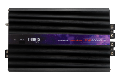 Marts Digital MXB Series Monoblock 8K Bass 1 Ohm Amplificateur MXB-8000-1-V2