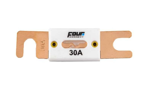 4 Connect Fusible ANL 30A cuivre, céramique 1pc